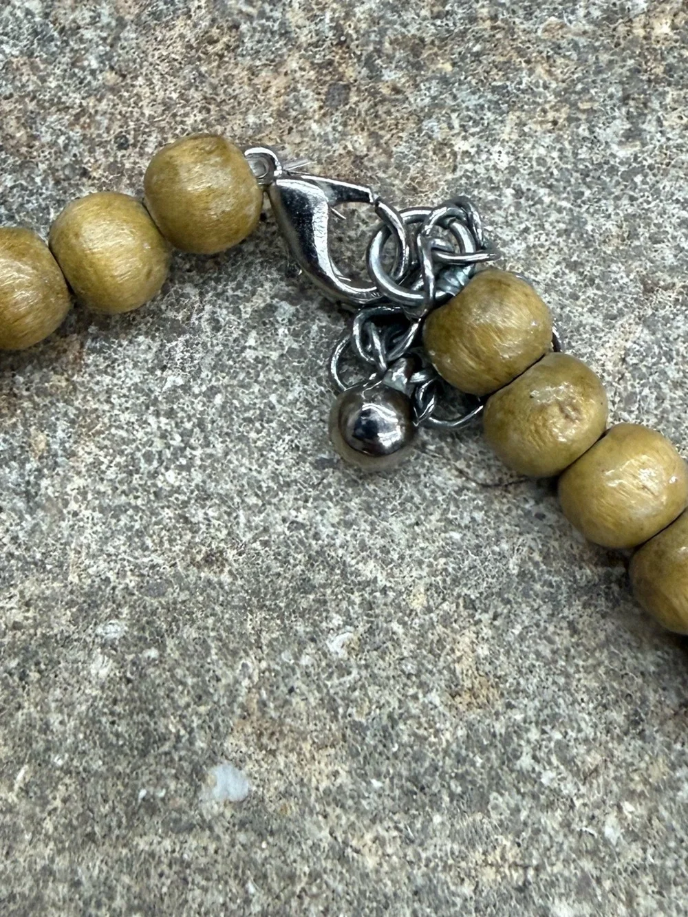 Bohemian Brown Beaded Necklace with Silver Star Pendant